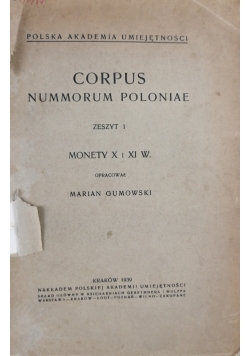 Corpus Nummorum Poloniae 1939 r.