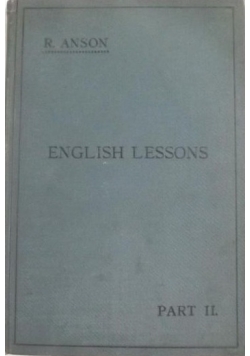 English lessons Part II 1915r