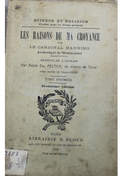 Les Raisons de ma Croyance 1902 r.
