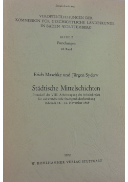 Stadtische Mittelschichten
