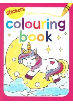 Colouring book z naklejkami. Jednorożec