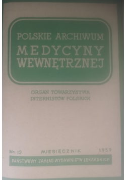 Polskie archiwum medycyny wewnętrznej nr 12