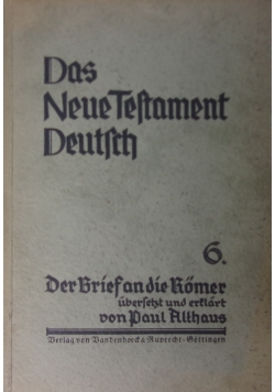 Das Neue Testament Deutsch, 1933r.
