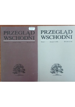 Przegląd Wschodni, tom VI zeszyt 1, tom V zeszyt 3