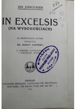 In Excelsis ( Na wysokościach ) 1914 r.