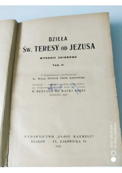 Dzieła św. Teresy od Jezusa tom II 1943