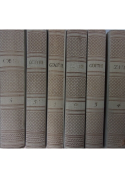 Goethe tom od 1 do 6 - zestaw 6  książek, 1949r.