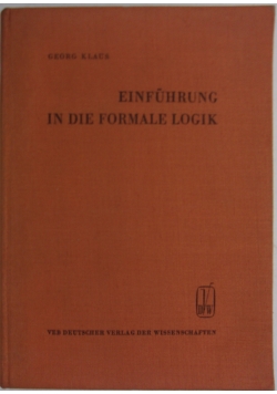 Einfuhrung in die formale logik