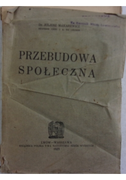 Przebudowa społeczna, 1923r