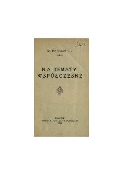 Na Tematy współczesne,1923r.