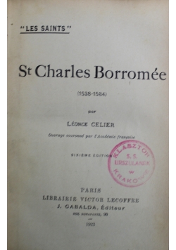 St Charles Borromee 1923 r.