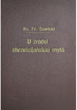 U źródeł chrześcijańskiej myśli