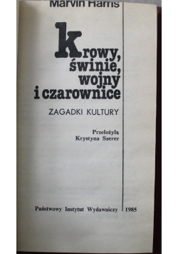 Krowy świnie  wojny i czarownice