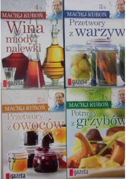 Potrawy z grzybów / Przetwory z owoców / Przetwory z warzyw / Wina, miody, nalewki. Zestaw 4 książek