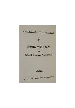 E1 przepisy sygnalizacji na Polskich Kolejach Państwowych