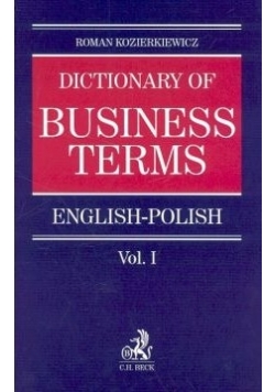 Dictionary of Business terms english polish 1