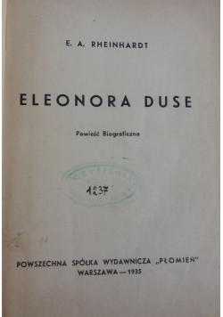 Eleonora Duse, 1935 r.