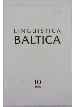 Linguistica Baltica