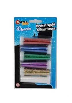 Brokat sypki 7g 6 kolorów sparkle NOSTER