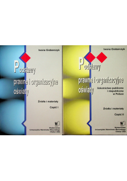 Podstawy prawne i organizacyjne oświaty 2 tomy