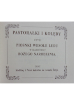 Pastorałki i kolędy