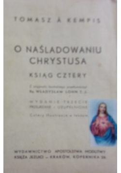 O naśladowaniu Jezusa Chrystusa. Ksiąg cztery