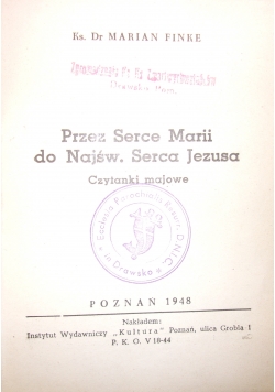 Przez Serce Marii do Najśw. Serca Jezusa, 1948 r.