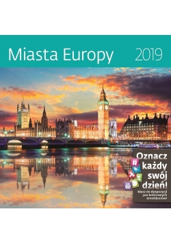 Kalendarz wieloplanszowy Miasta Europy 30x30 2019
