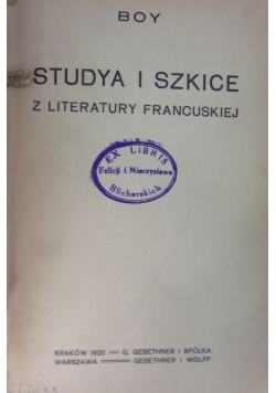 Studya i szkice społeczne, 1920 r.