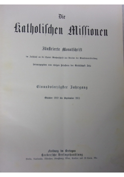 Die Katholischen Missionen, ok. 1913 r.