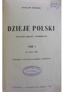 Dzieje Polski  T. I, 1938 r.