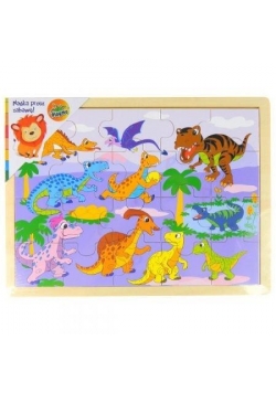 Puzzle derwniane Dinozaury II