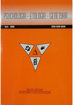 Psychologia etologia genetyka numer 0