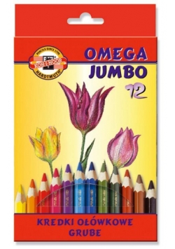 Kredki Omega Jumbo 12 kolorów