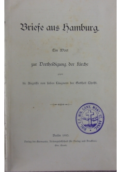 Zur Dertheidigung der Rirche