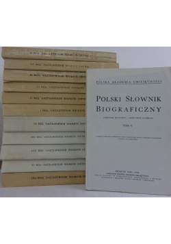 Polski słownik biograficzny, Tom I-IX, XIII-XV
