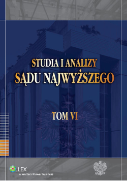 Studia i Analizy Sądu Najwyższego t.6