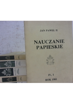 Nauczanie papieskie, zestaw 6 książek