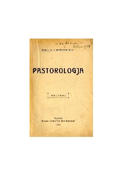 Pastorologja,1930r.