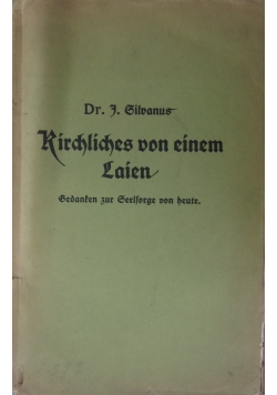 Kirchliches von einen Lainen, 1913r.