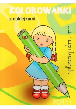 Kolorowanki dla najmłodszych z naklejkami - MAXI 3