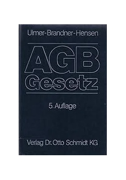 AGB Gesetz 5 Auflage