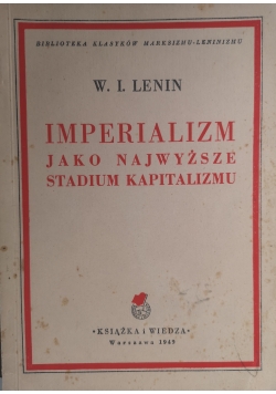 Imperializm jako najwyższe stadium kapitalizmu 1949 r