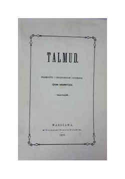 Talmud ,reprint 1869r.
