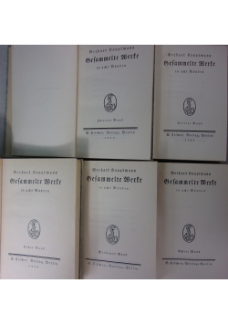 Gesammelte werte tom 1,2,5,7,8, 1911 r.