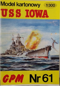 Model kartonowy USS IOWA CPM nr. 61