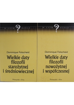 W czym rzecz Wielkie daty filozofii 2 książki