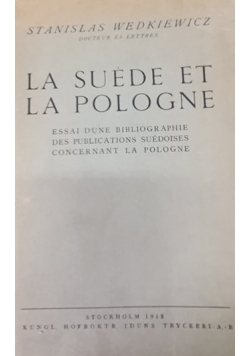 La suede et la pologne, 1918r.