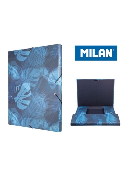 Teczka MILAN A4 gruba z gumką BOTANIC