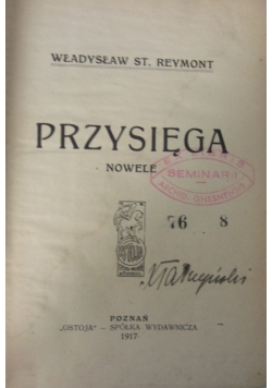 Przysięga nowele, 1917 r.